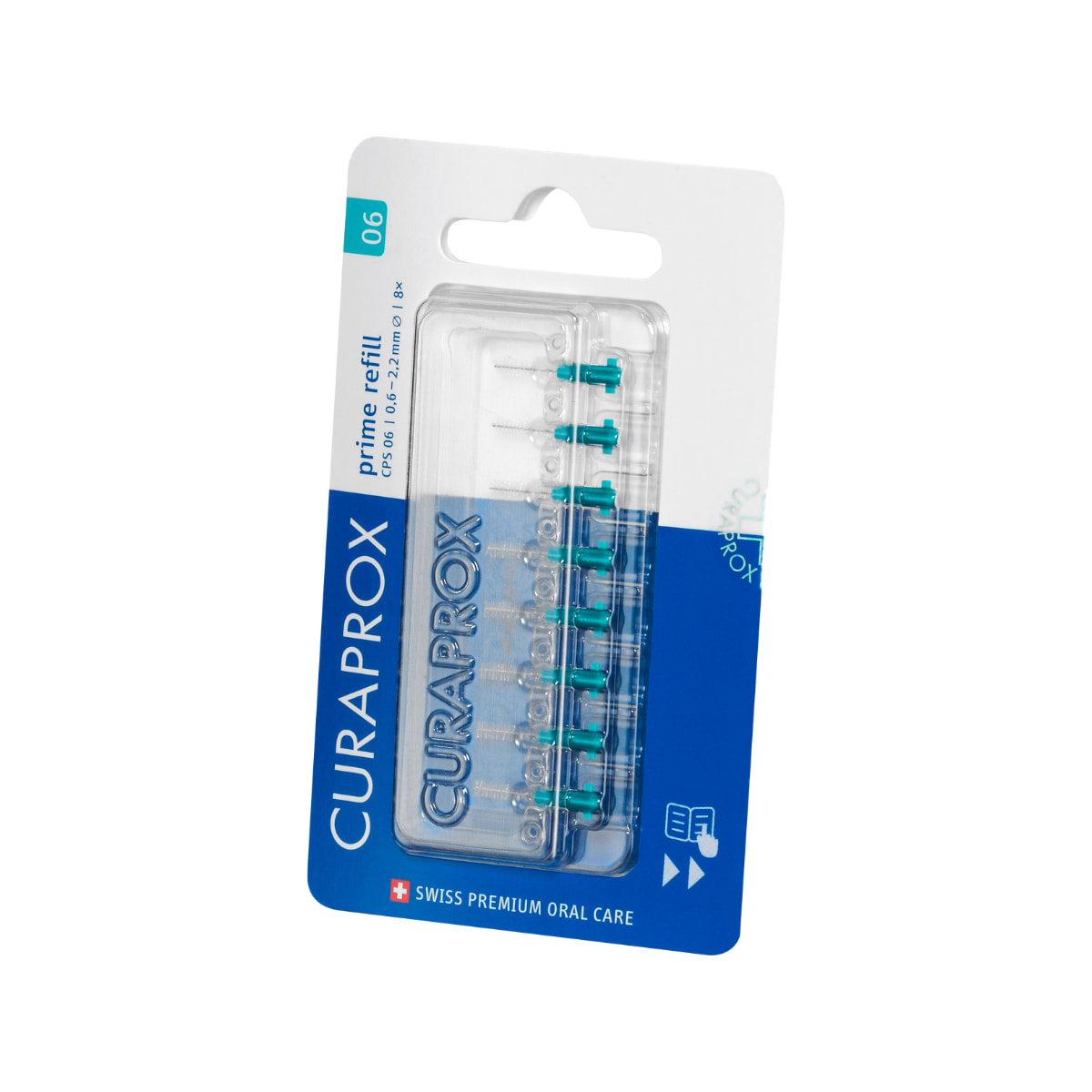 Bộ 8 đầu thay bàn chải kẽ răng Curaprox CPS Prime 06